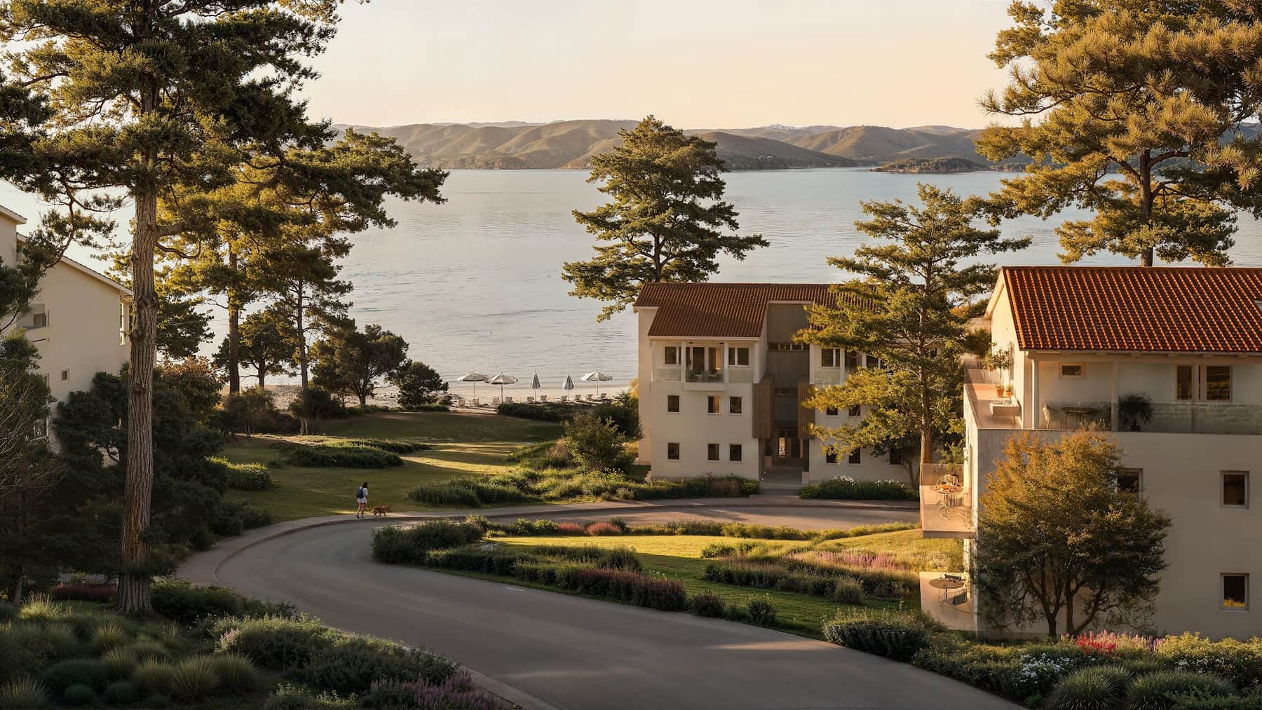 Kvarner Bay coastline at golden hour