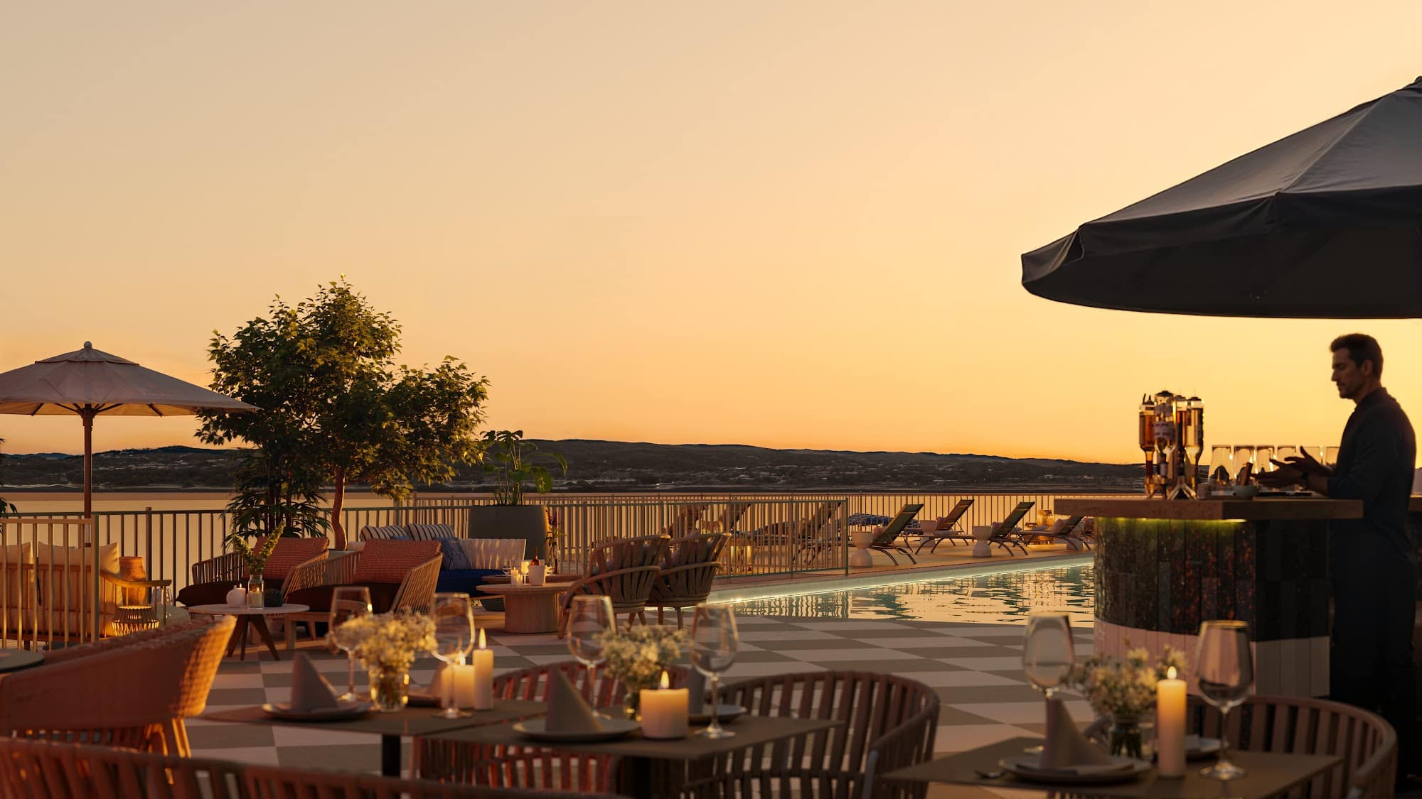 Mövenpick Residences Kvarner Bay at golden hour