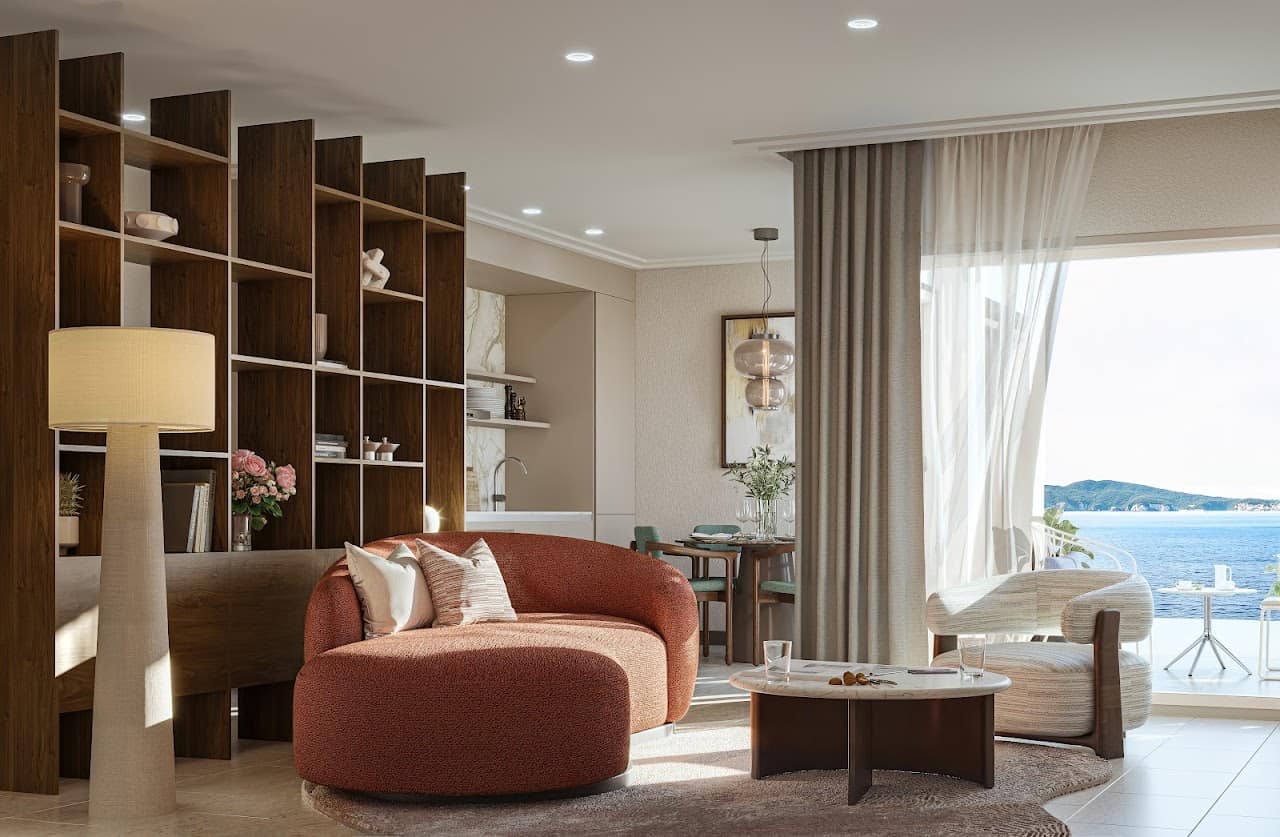 Private residence terrace overlooking Kvarner Bay